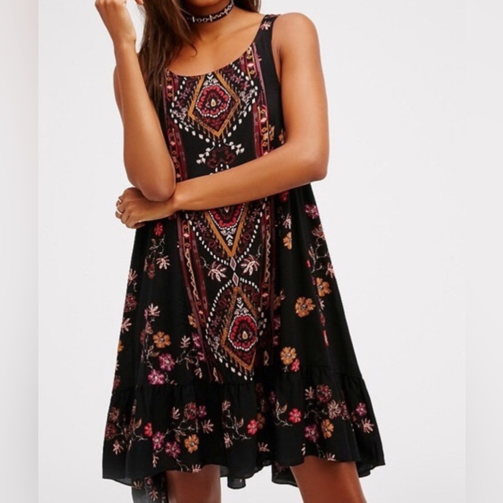 Intimately by Free People Annka Boarder boho hippie slip dress. Sz XS. - Picture 3 of 15